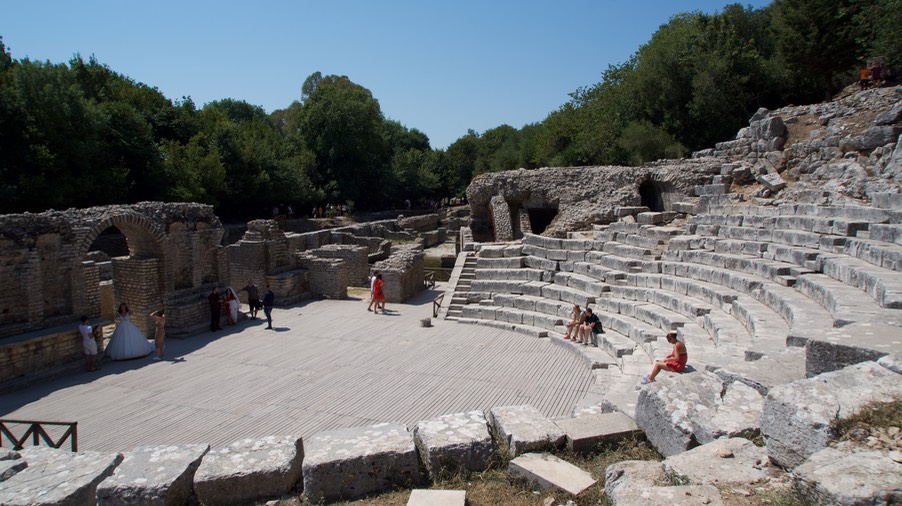 190821 7 Butrint National Park The ancient theatre of the 3rd century then arranged to the Roman style