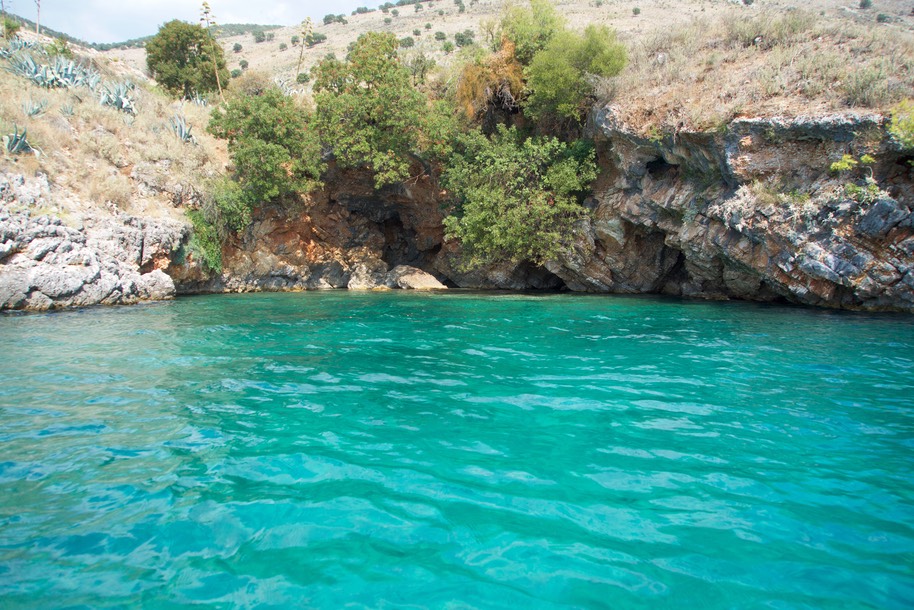 190828 1 Checking out the water in Porto Palermo Albania