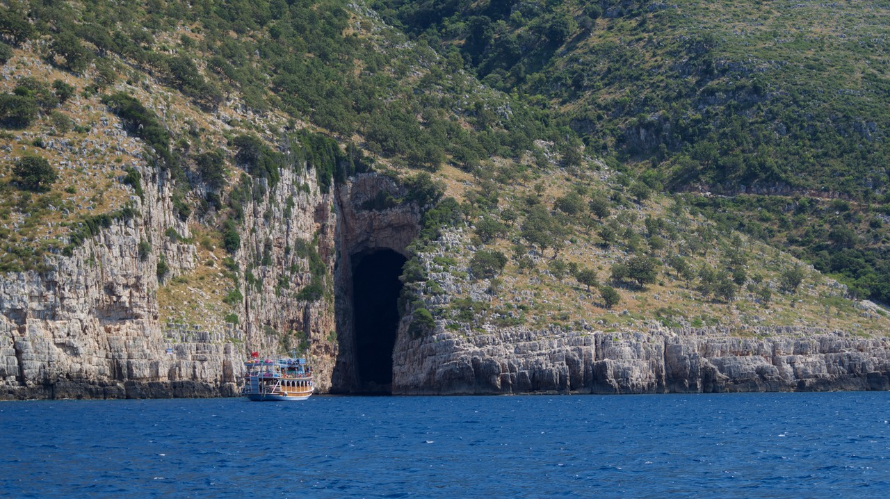 190829 10 Passing Haxhi Aliu Cave on our way to Gjiri Shengjergjit