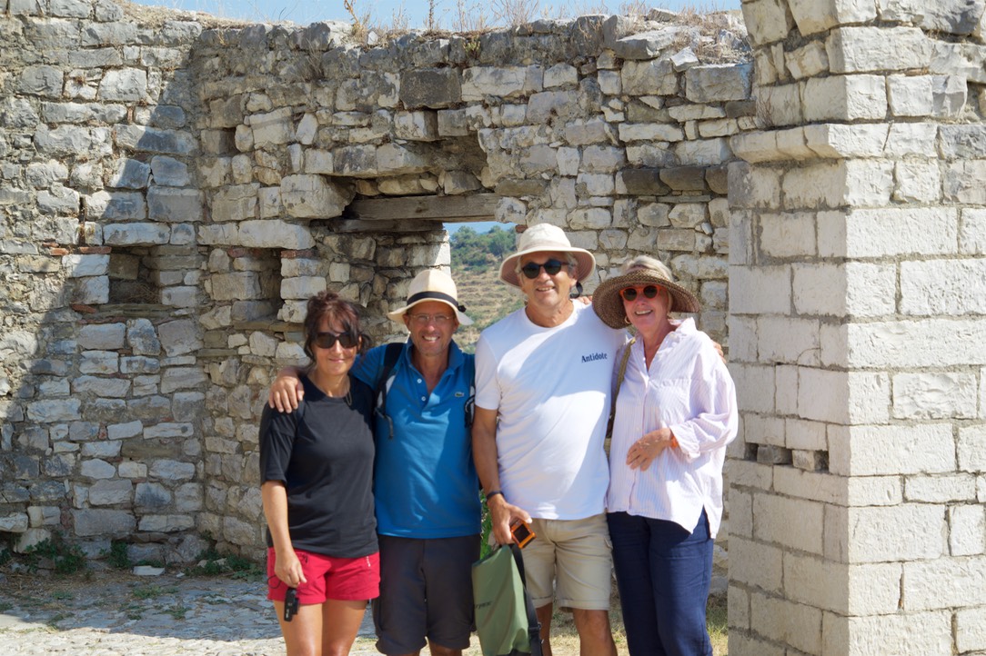 190901 6 Day trip to Berat Albania castle Sophia Francois Alan and Denise of Antidote